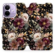 Mobiwear flip case for Xiaomi Redmi Note 17 Pro 5G, V169S golden flowers - Phone Case