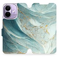 Mobiwear Flip case for Xiaomi Redmi Note 17 Pro 5G, VP34S greenish marble - Phone Case