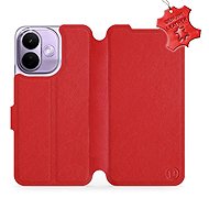 Mobiwear leather flip case for Xiaomi Redmi Note 17 Pro 5G, red - Phone Case