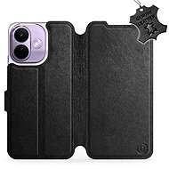 Mobiwear leather flip case for Xiaomi Redmi Note 17 Pro 5G, black - Phone Case