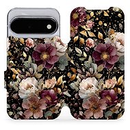 Mobiwear flip case for Google Pixel 11, V169S golden flowers - Phone Case
