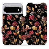 Mobiwear flip case for Google Pixel 11, V171S golden leaves - Phone Case