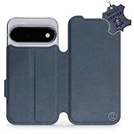 Mobiwear Leather flip case for Google Pixel 11, blue - Phone Case