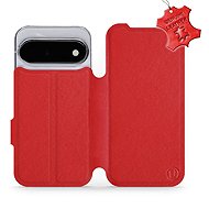 Mobiwear leather flip case for Google Pixel 11, red - Phone Case