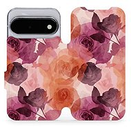 Mobiwear flip case for Google Pixel 11, VB24S watercolour roses - Phone Case