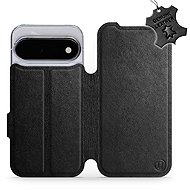 Mobiwear leather flip case for Google Pixel 11, black - Phone Case