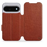 Mobiwear flip case for Google Pixel 11 Pro, brown - Phone Case