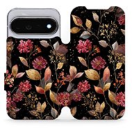 Mobiwear flip case for Google Pixel 11 Pro, V171S golden leaves - Phone Case