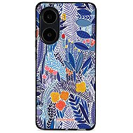 Mobiwear Glossy lesklý pro Poco X7 Pro - Modrá květena - Protective Case