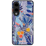 Mobiwear Glossy lesklý pro Samsung Galaxy S25 Edge - Modrá květena - Protective Case