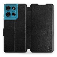 Mobiwear flip knížkové pro Motorola Moto G75 5G - Černé - Phone Case