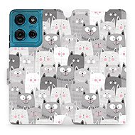 Mobiwear flip knížkové pro Motorola Moto G75 5G - Kočičky - Phone Case