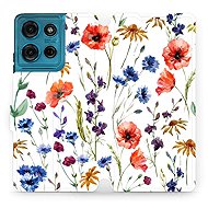 Mobiwear flip knížkové pro Motorola Moto G75 5G - Kvítí - Phone Case