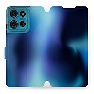 Mobiwear flip knížkové pro Motorola Moto G75 5G - Modrý odstín - Phone Case
