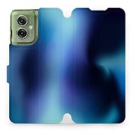 Mobiwear flip knížkové pro Motorola Moto G55 5G - Modrý odstín - Phone Case