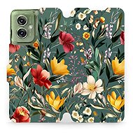 Mobiwear flip knížkové pro Motorola Moto G55 5G - Zelená louka - Phone Case