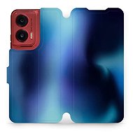 Mobiwear flip knížkové pro Motorola Moto G35 - Modrý odstín - Phone Case