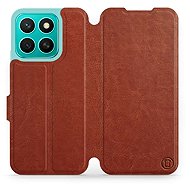 Mobiwear flip knížkové pro Honor X8c - Hnědé - Phone Case