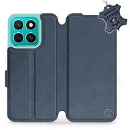 Mobiwear Kožené flip knížkové pro Honor X8c - Modré - Phone Case