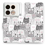 Mobiwear flip book for Infinix Note 40 Pro / Note 40 Pro+ 5G - Kittens - Phone Case