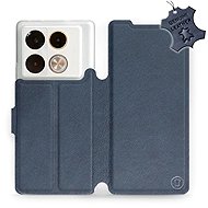 Mobiwear Kožené flip knížkové pro Infinix Note 40 Pro /  Note 40 Pro+ 5G - Modré - Phone Case