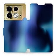 Mobiwear flip knížkové pro Infinix Note 40 - Modrý odstín - Phone Case