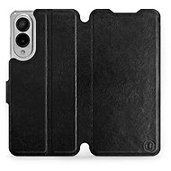 Mobiwear flip knížkové pro Samsung Galaxy S25 Edge - Černé - Phone Case