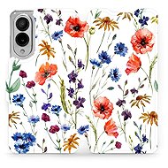 Mobiwear Samsung Galaxy S25 Edge flip tok - mezei virágok - Mobiltelefon tok