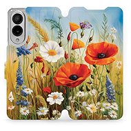 Mobiwear flip book for Samsung Galaxy S25 Edge - Summer Meadow - Phone Case