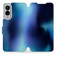 Mobiwear flip knížkové pro Samsung Galaxy S25 Edge - Modrý odstín - Phone Case