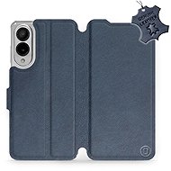 Mobiwear Kožené flip knížkové pro Samsung Galaxy S25 Edge - Modré - Phone Case