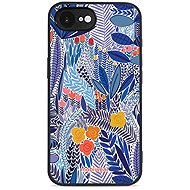 Mobiwear Glossy Glossy for Apple iPhone 16e / 17e - Blue Flower - Protective Case