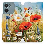 Mobiwear flip knížkové pro Motorola Moto E15 - Letní louka - Phone Case