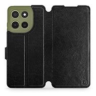 Mobiwear flip knížkové pro Motorola Moto G15 - Černé - Phone Case