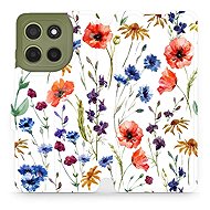 Mobiwear flip knížkové pro Motorola Moto G15 - Kvítí - Phone Case