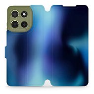 Mobiwear flip knížkové pro Motorola Moto G15 - Modrý odstín - Phone Case