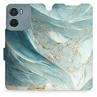 Mobiwear flip knížkové pro Motorola Moto G05 - Zelenkavý mramor - Phone Case