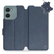 Mobiwear Kožené flip knížkové pro Motorola Moto G05 - Modré - Phone Case