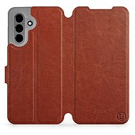 Mobiwear flip knížkové pro Samsung Galaxy A36 - Hnědé - Phone Case