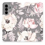 Mobiwear flip book for Samsung Galaxy A36 - Flowers - Phone Case