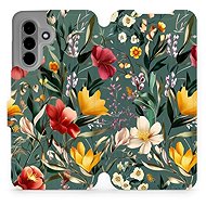 Mobiwear flip book for Samsung Galaxy A26 - Green Meadow - Phone Case