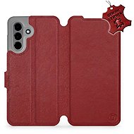 Mobiwear Kožené flip knížkové pro Samsung Galaxy A26 - Tmavě červené - Phone Case