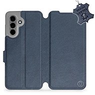 Mobiwear Leather flip book for Samsung Galaxy A26 - Blue - Phone Case