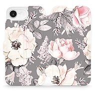 Mobiwear flip book for Apple iPhone 16e / 17e - Flowers - Phone Case