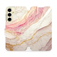 Mobiwear Marble flip for Samsung Galaxy S24 FE - VP32S - Phone Case