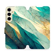 Mobiwear Marble flip for Samsung Galaxy S24 FE - VP37S - Phone Case