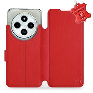 Leather Mobiwear flip book for Xiaomi Redmi 14C / Poco C75 - Red - L_RDS - Phone Case