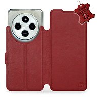 Leather Mobiwear flip book for Xiaomi Redmi 14C / Poco C75 - Dark Red - L_DRS - Phone Case