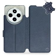Leather Mobiwear flip book for Xiaomi Redmi 14C / Poco C75 - Blue - L_NBS - Phone Case