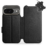 Mobiwear leather flip book for Google Pixel 9 / 9 Pro - Black - L_BLS - Phone Case